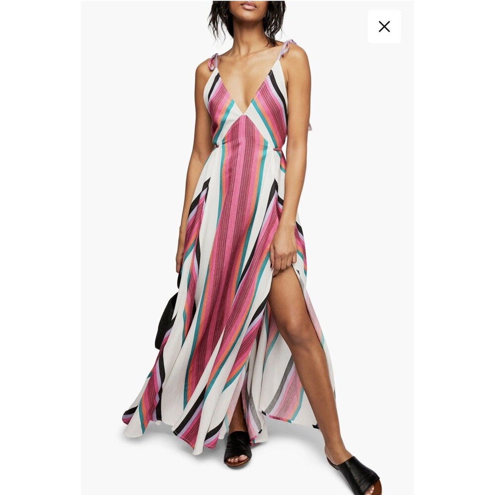 NWT Endless Summer by Free People Neon Lights Maxi Dress medium flaw